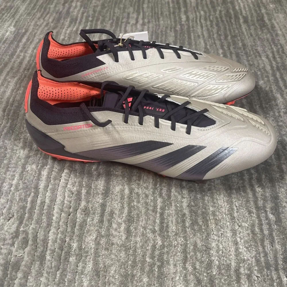 Adidas Predator Elite FG Soccer Shoes Mens 11 HybridTouch 2.0 Cleats Carbon